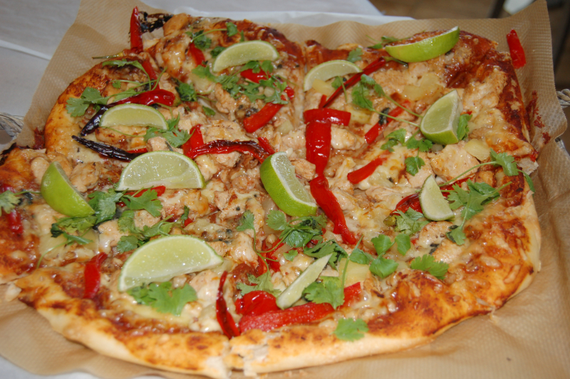 Pizza Jamaican style