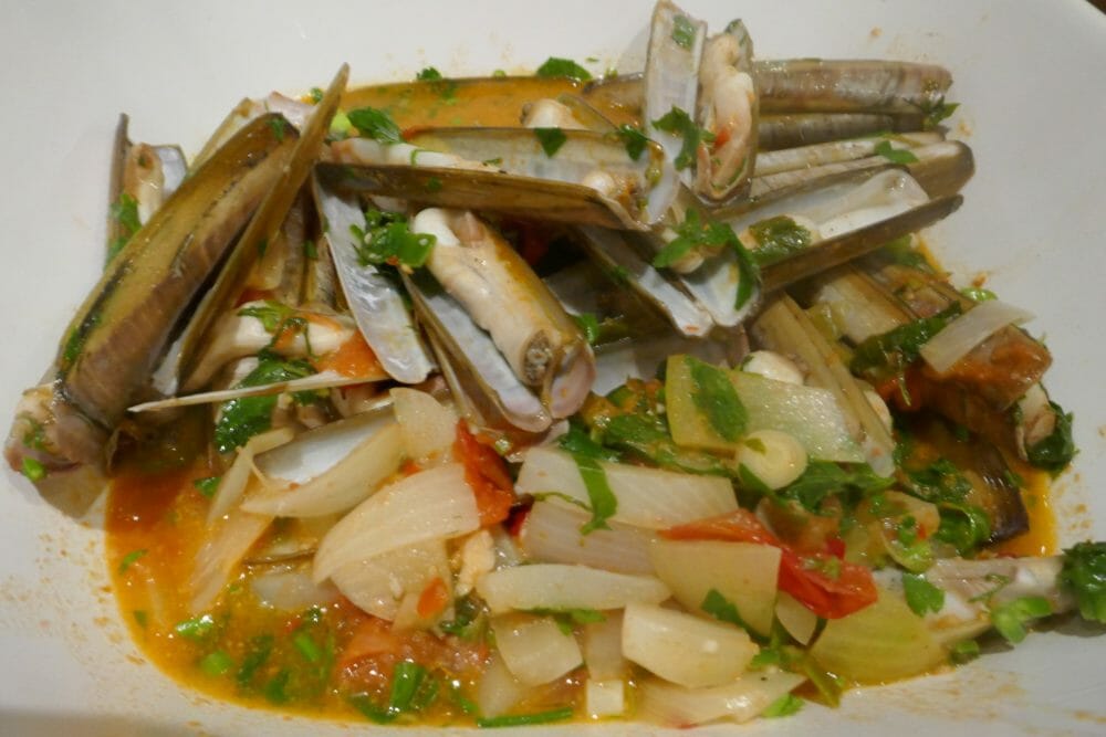 Pasta med knivskjell