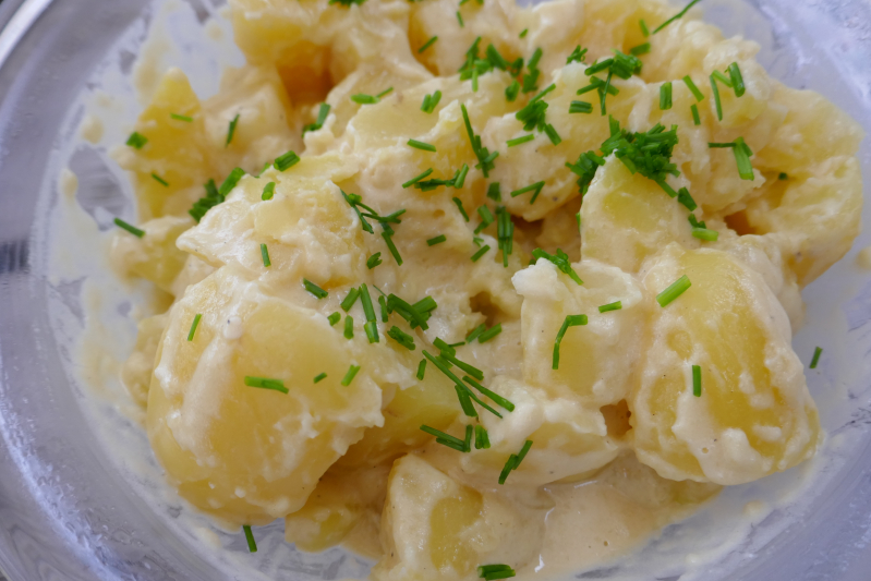 Potetsalat med blåskimmelost