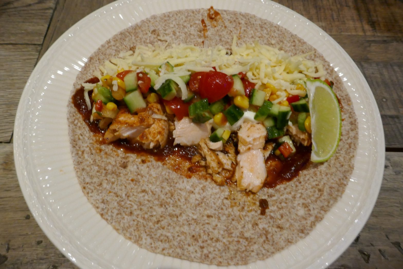 Weekly menu for week 38 Laksetaco