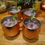 Blåbær og agurk Moscow Mule
