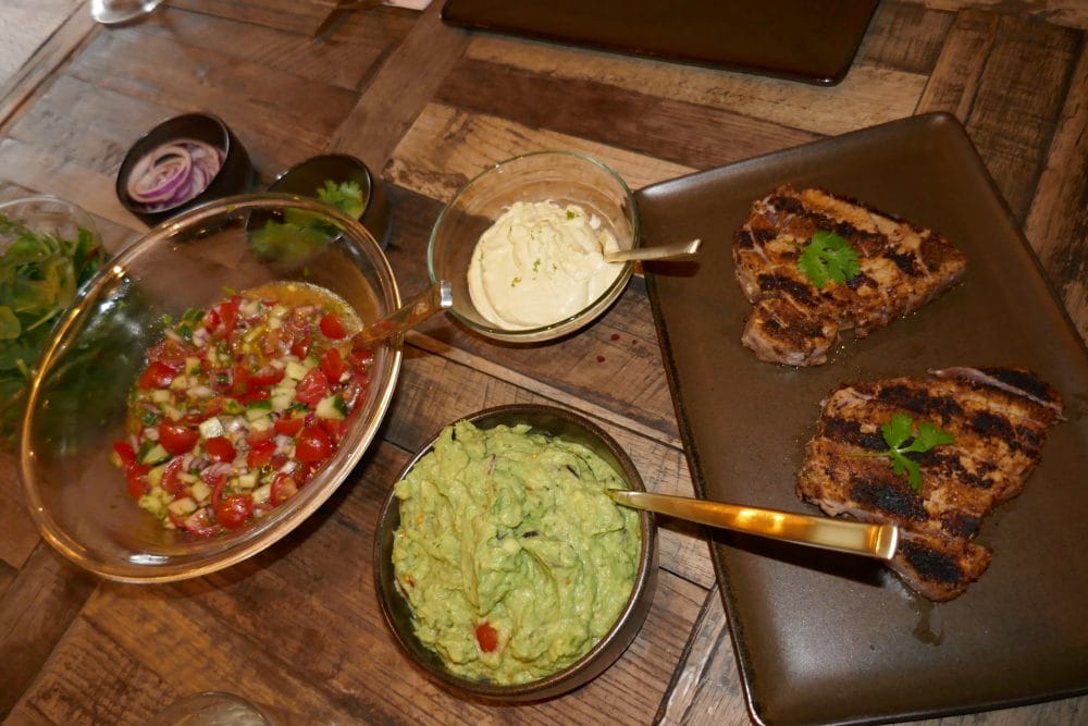 Tunfisktaco klar til servering