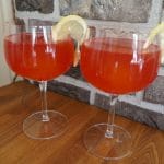 Bringebær- og limoncellospritz