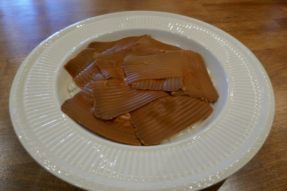 Havregrøt med brunost Havregrøt med brunost