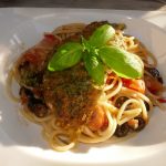Crispy urtekylling med pasta
